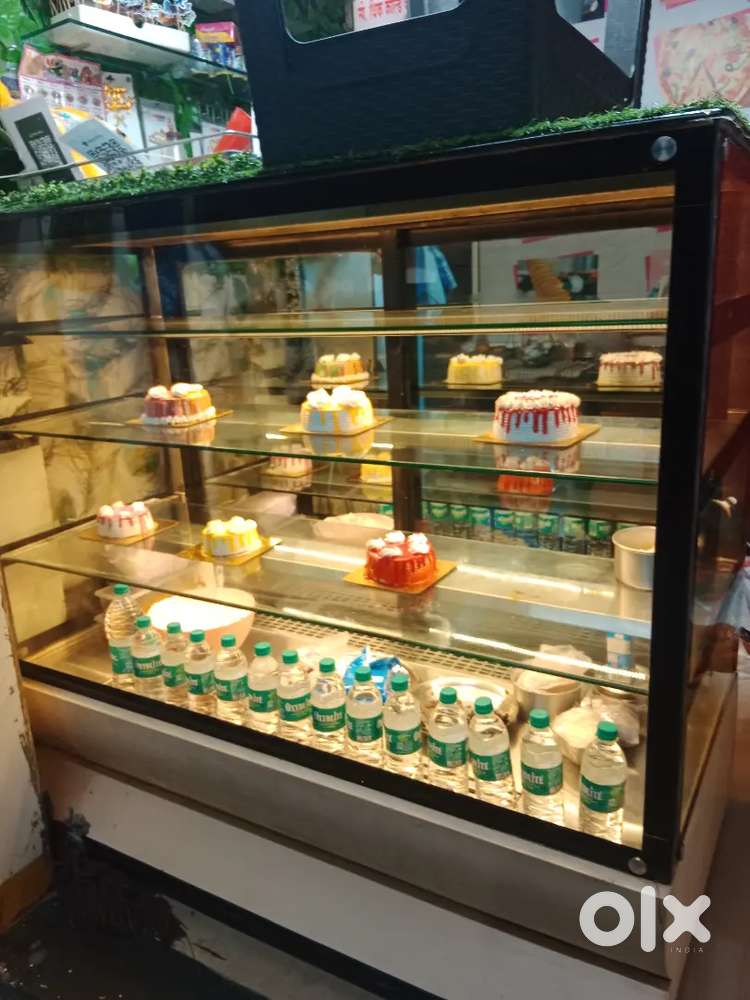 Display Counter with Outdoor 1T,2) Deep Freezer 3) Deep fryer