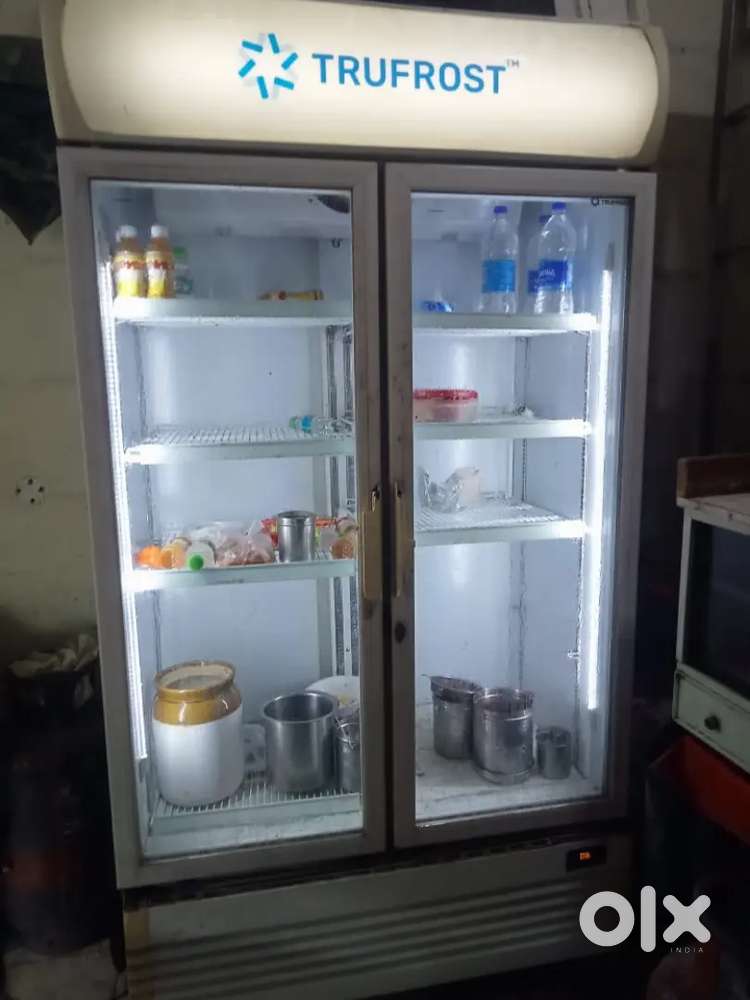 Commercial double door fridge