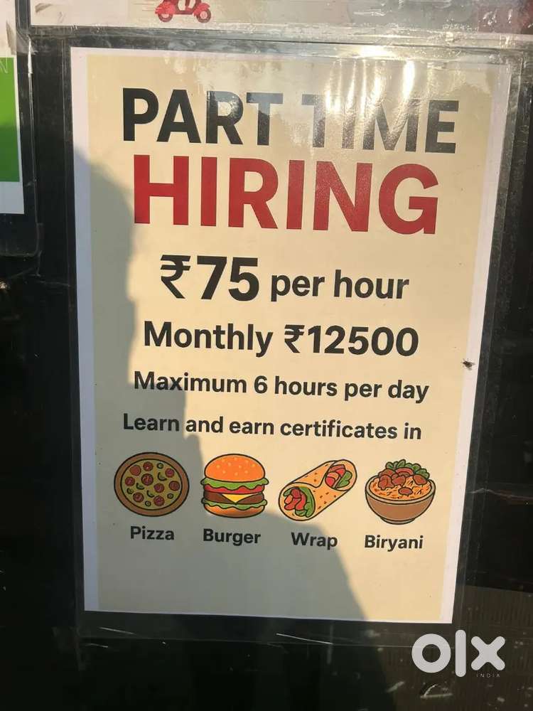 Rebel foods All rounder kitchen Part time job
