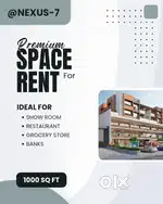 SPACE FOR  SHOWROOM GROCERY RESTAURANT CLINIC BANKS FOR RENT