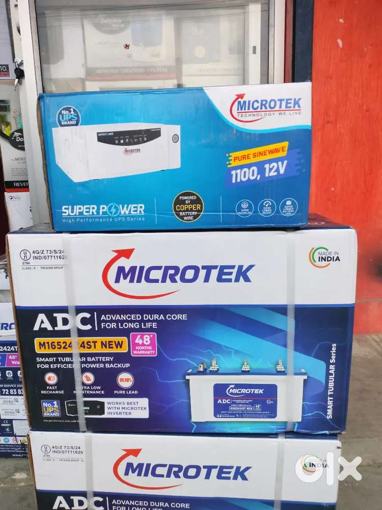 1100va+100ah microtek sinewave inverter microtek battery