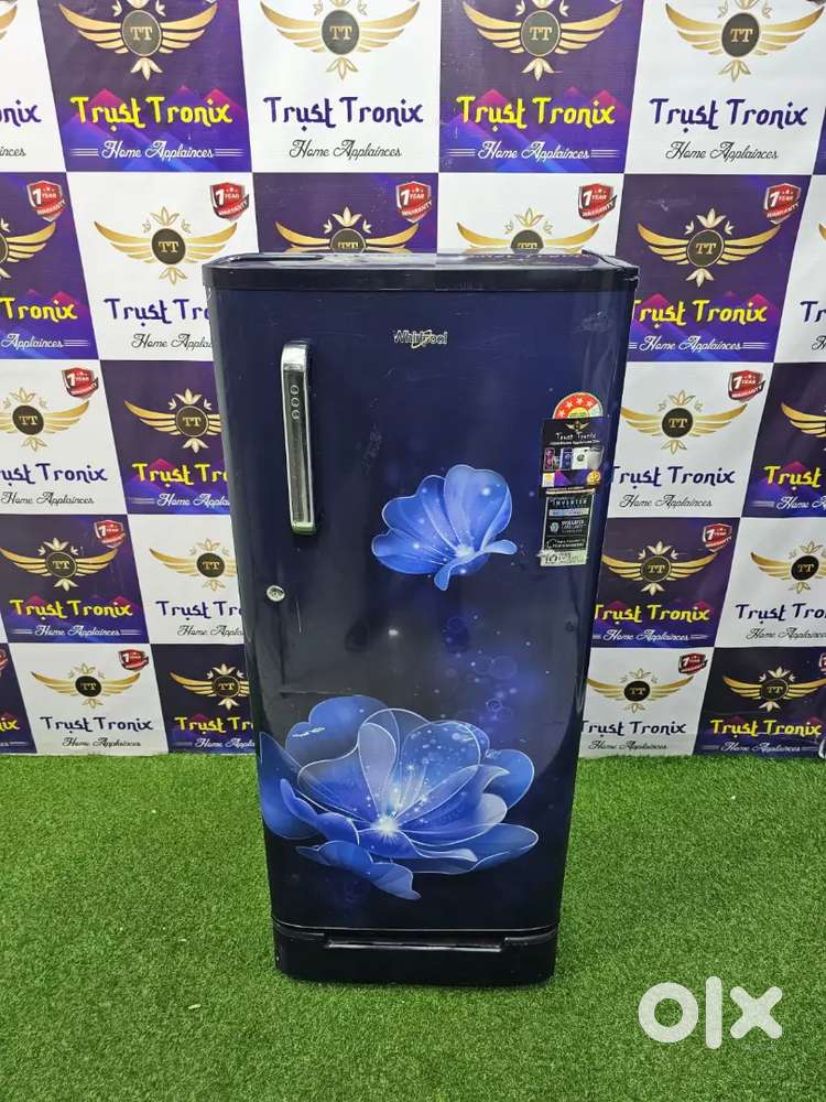 Whirlpool fridge single door 215 litres with base with free delivery