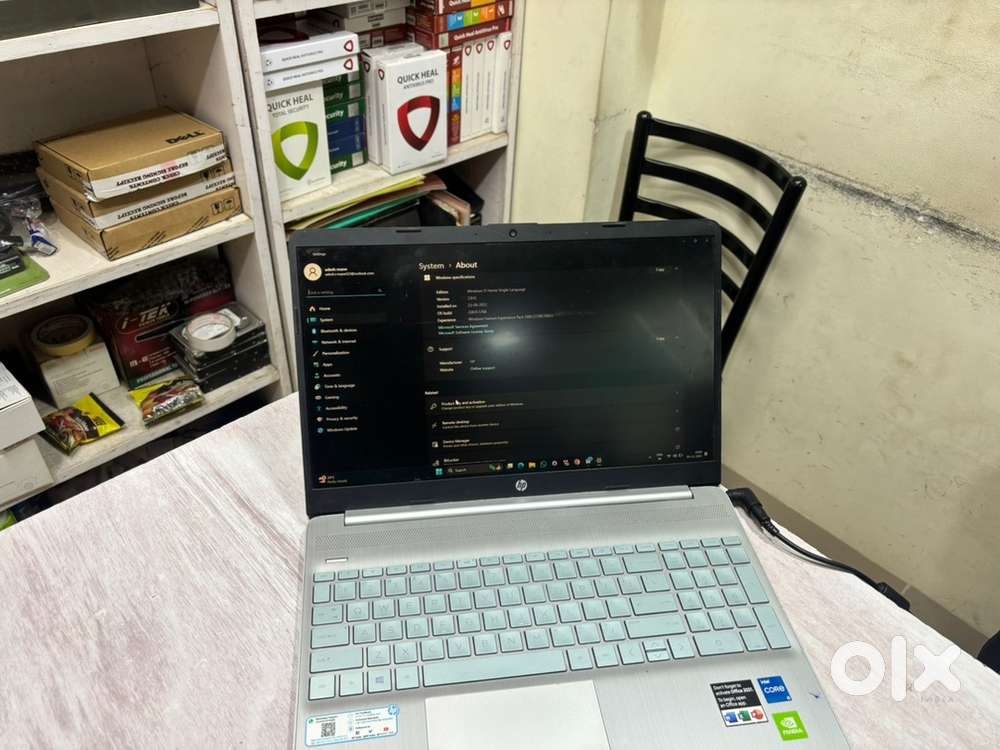 Hp 15s (12th jen i5, 8GB RAM , 512GB SSD ,NVDI MX450) - Excellent