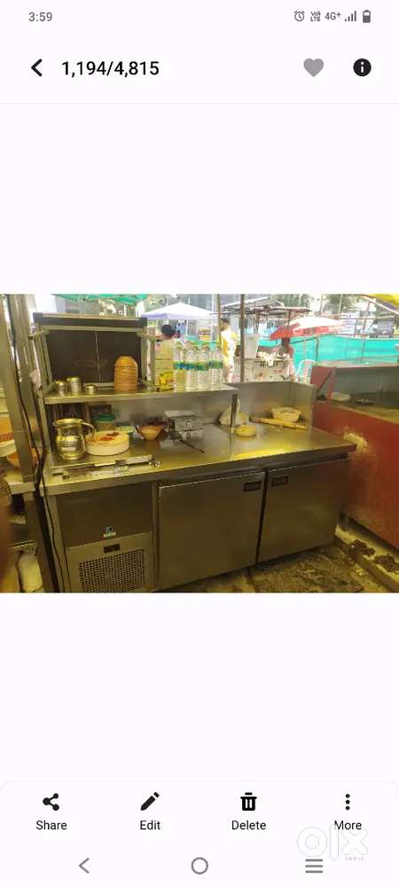 Stainless steel counter