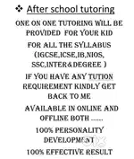 TUTION available for Igcse,Icse,Cbse,Ib,Nios,Ssc Inter &Degree Text me