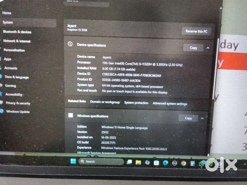 Dell Inspiron i5 8gb 2gb graphics 500 gb