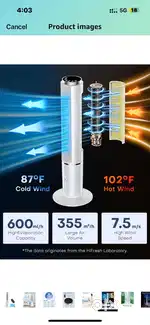 HIFRESH Air Cooler for Home