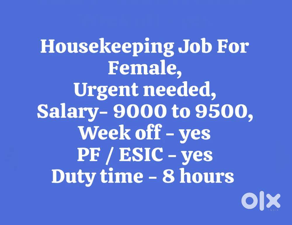 Housekeeping Job For Female
