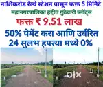 विहितगांव परिसरात गुंठेवारी प्लॉट्स सुलभ हफ्त्याने