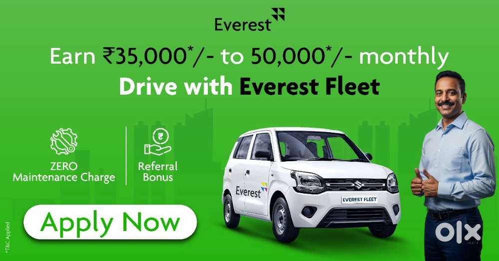 Taxi Driver Wanted: Drive EVs with Everest Fleet in Mumbai