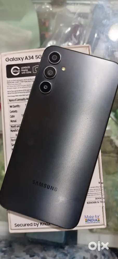 Samsung A34 5g 8/128 with box and cable
