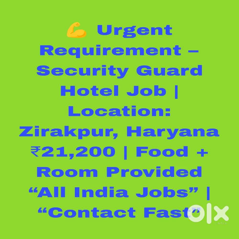 Hotel Jobs ,Food Free, Room immediate joining Chandigarh