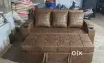 3 seater sofa comebed with designing pillow and cup holder