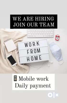 JOB OPPORTUNITY IN SIMPLE AND EASY MOBILE WORK FROM HOME SALARY PERIOD- HOURLY/DAILY WORK DETAILS - ...