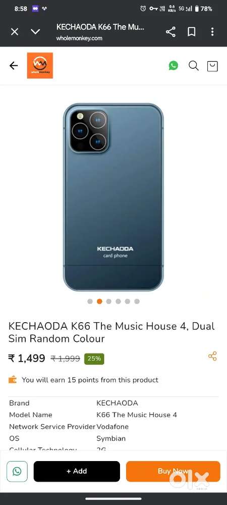 Kechaoda k66 (iphone copy) sasta secret mobile
