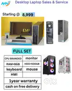 All Basic Software Loaded  Cash on home delivery  Starting @ 8,999  R
