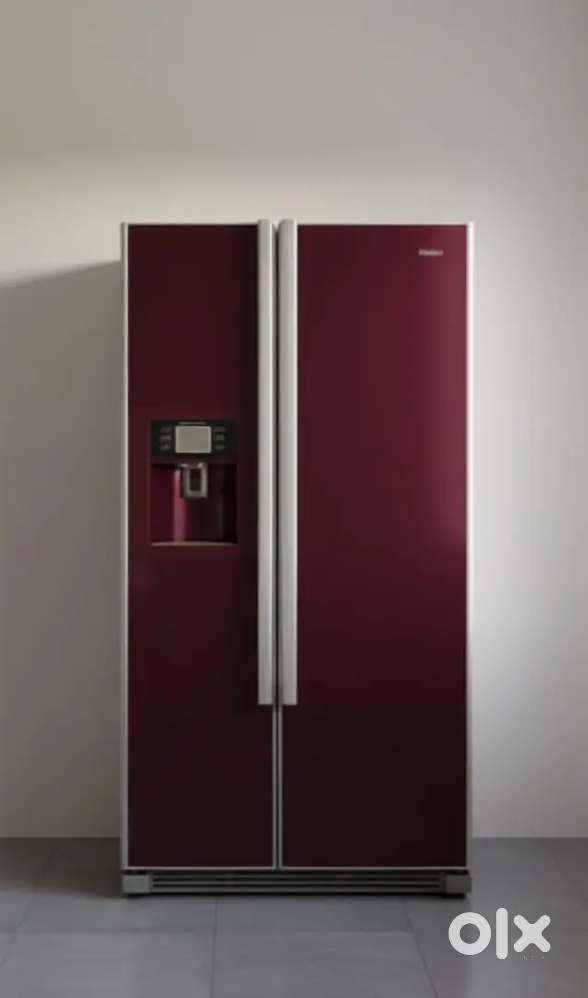 Haier Side-by-Side Refrigerator with a built-in Water Dispenser.