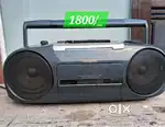 Tape ricoder and Redio  clock  and deck monitor LCD