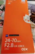 Sony carl Zeiss 24-70 f2.8 Mark ii full frame lens sony a7riii a7riv