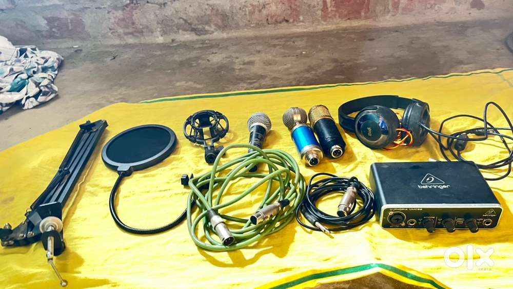 Audio song recording studio