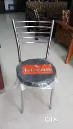 Brand New metal nd crome base hotel Dining chair High quality strong