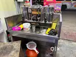 Amibev tea and coffee machine with milk dispenser