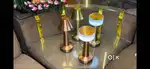 Decorative Desk Lamp, Portable Metal LED Table Lamp, USB Rechargeable