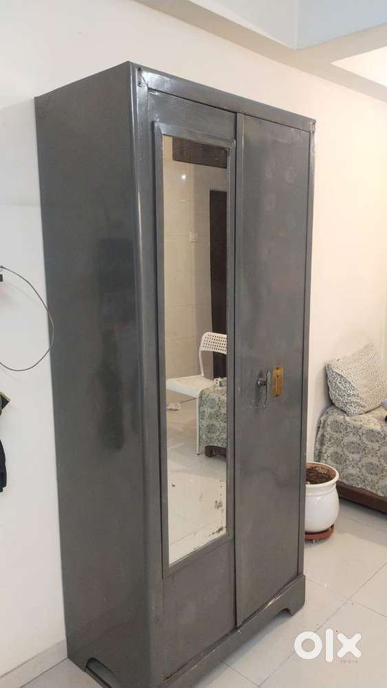 Steel Wardrobe with Mirror – Durable & Spacious