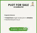 10 Decimal single resale plot in Attabira