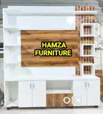 HAMZA FURNITURE  New designer stylish look particle wood tv unit 6by6