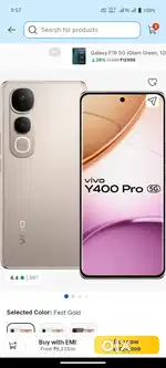 Vivo y400 pro 8/128 sell 2mont old
