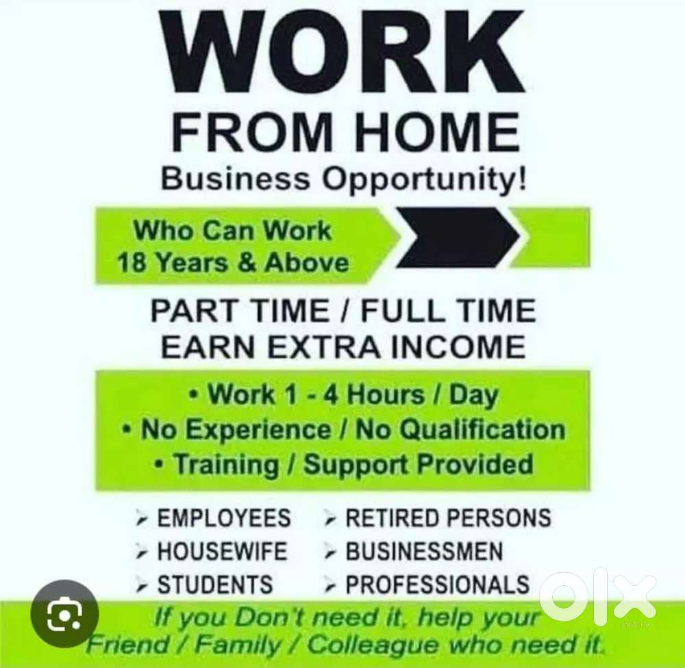Full time, part time, work from home