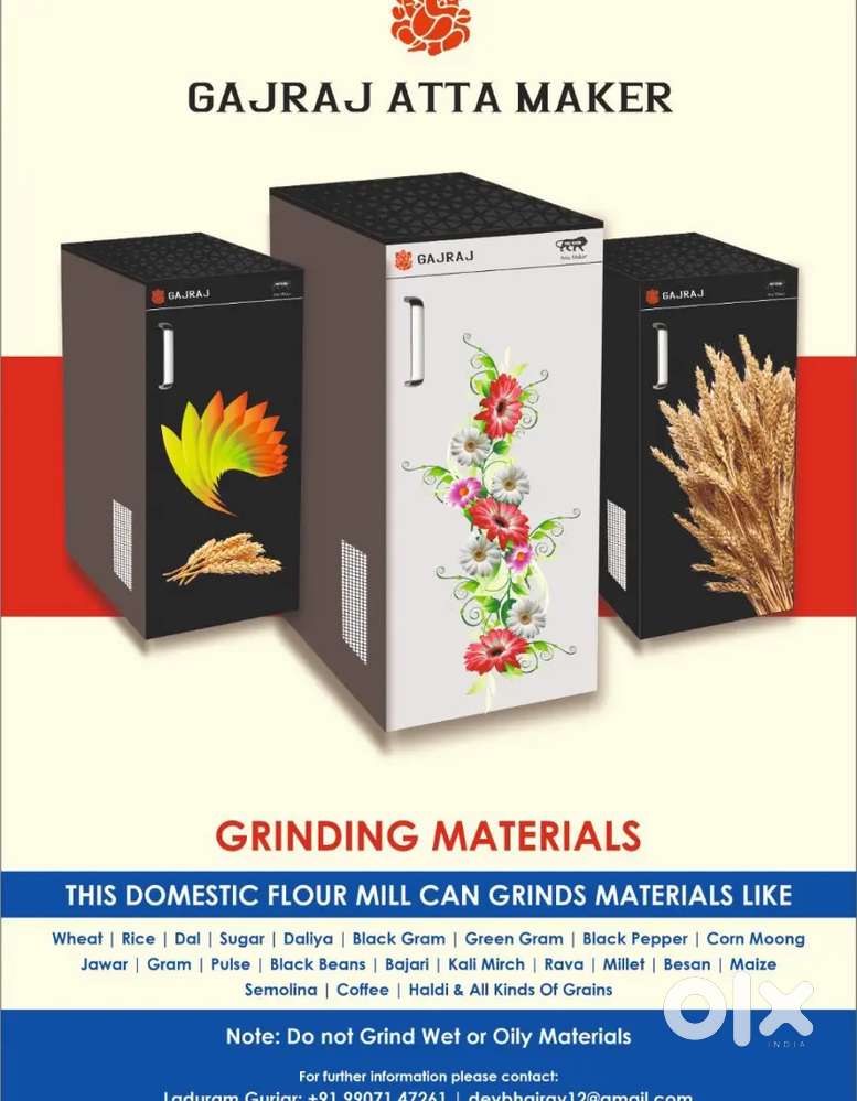 Aata chaki domestic flour mill