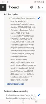 Sales and marketing Specialist