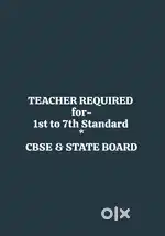 Female Teacher required for Coaching classes