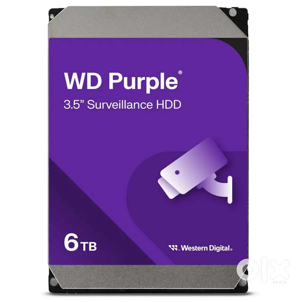 New And Unused Western Digital Purple 6TB Surveillance Hard Drive SATA