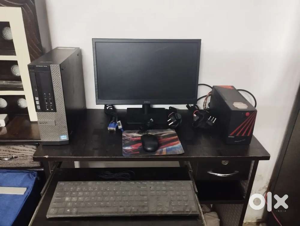 Dell OptiPlex Desktop  Core i three  four GB RAM  SSD + HDD Setup
