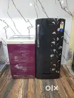 Samsung latest flower model refrigerator and whirlpool washing machine