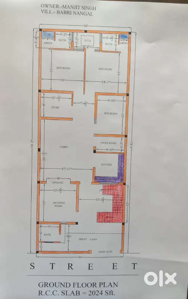 10 Marla Plot–East Facing
Burj Sahib Gurudwara ਸਾਹਿਬ ਦੇ ਸਾਹਮਣੇ, ਸਿਰਫ
