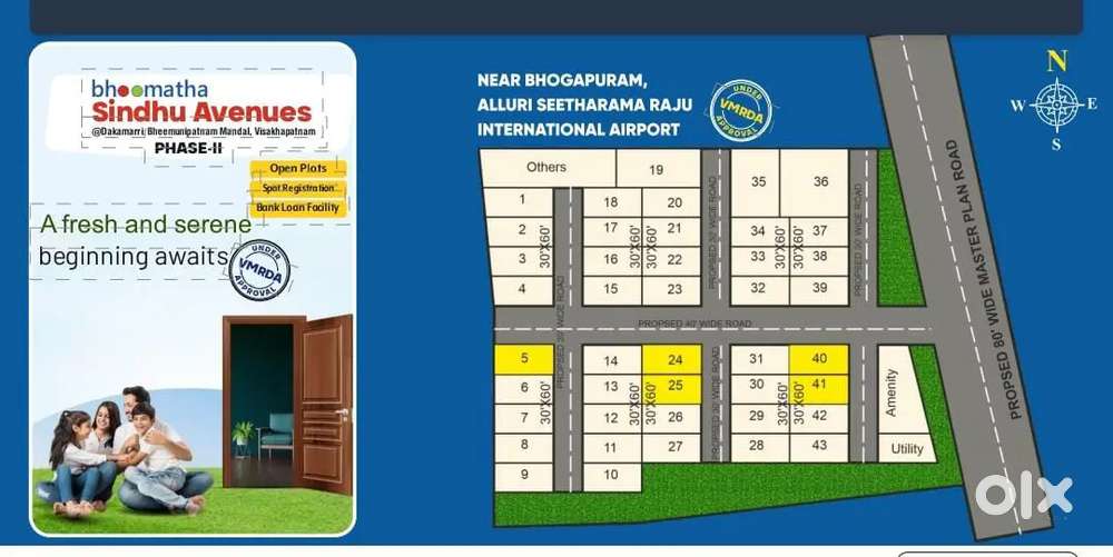 PLOTS IN BHOGAPURAM