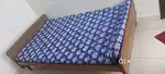 4 feet teak wood cot with cotton mattress