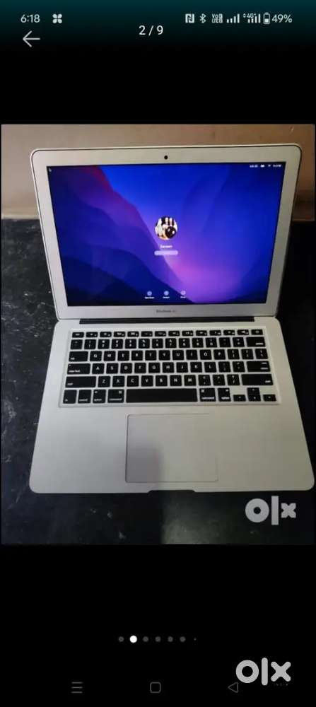 MACBOOK AIR 13 INCH 2017,INTEL DUAL CORE i5,1.8mz,8GB RAM,121GB SSD