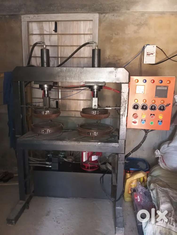 Hydrolic double die paper plate mechin