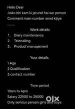 DM me for work,only serious person