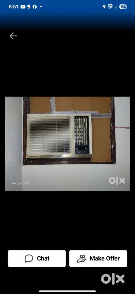 ogernal window ac 2022 model best condition