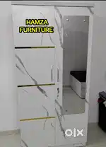 HAMZA FURNITURE NEW designer elegant particle Board 2door wardrobe