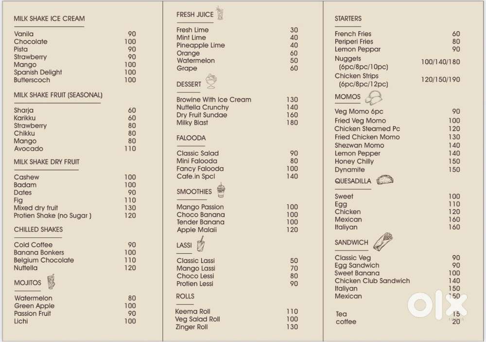 Chef (loaded fries, quesedilla,wraps,rolls)