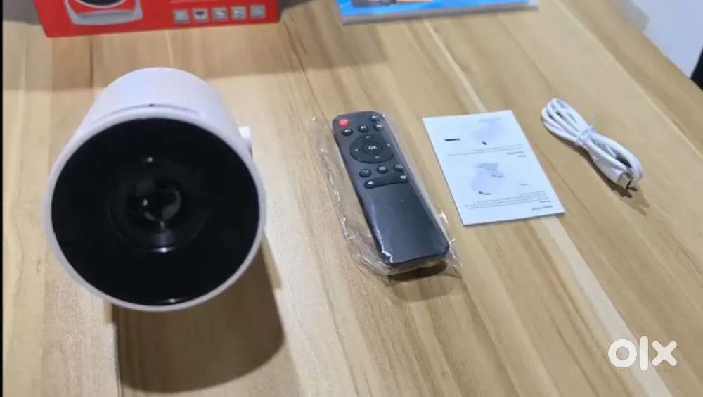 Portable Projector with 94 Inch Dual WIFI Wireless Screen Projection