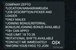 MANIKONDA(*PACKER AND LOADER*)