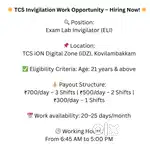 TCS Invigilation Work Opportunity – Hiring Now!